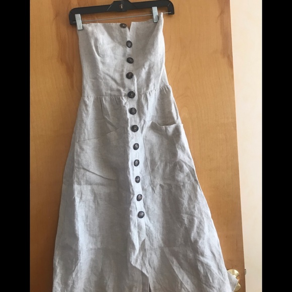 reformation tori linen sundress